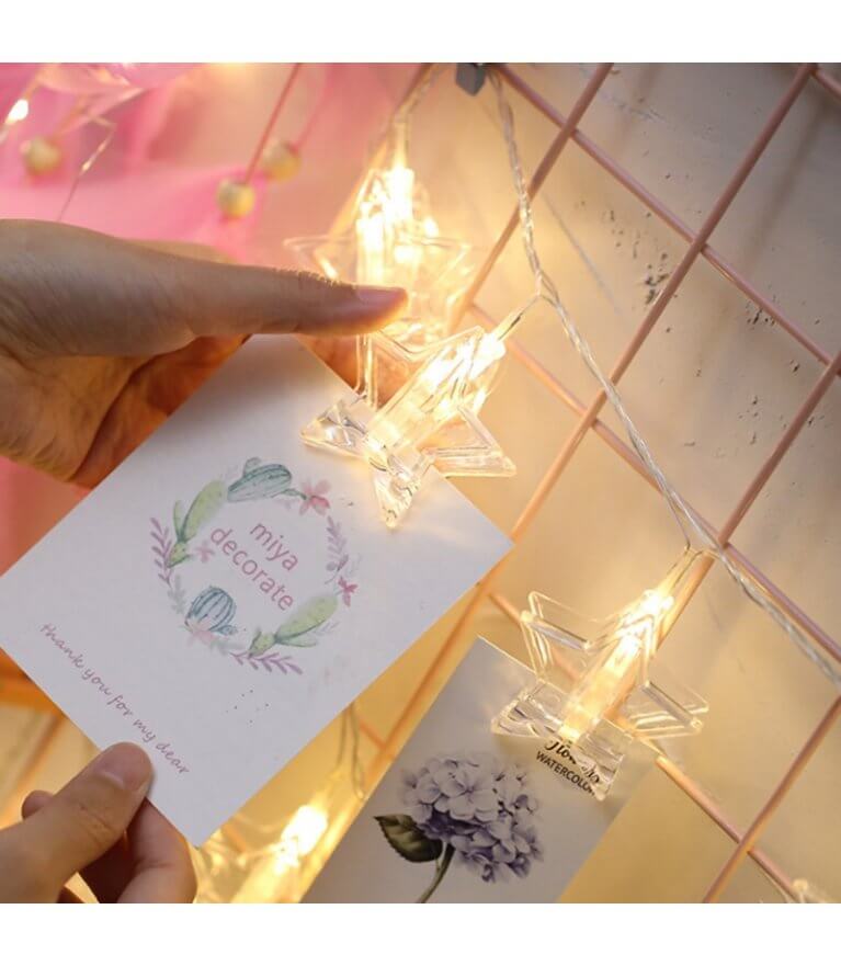 Гирлянда прищепки "Звезды"