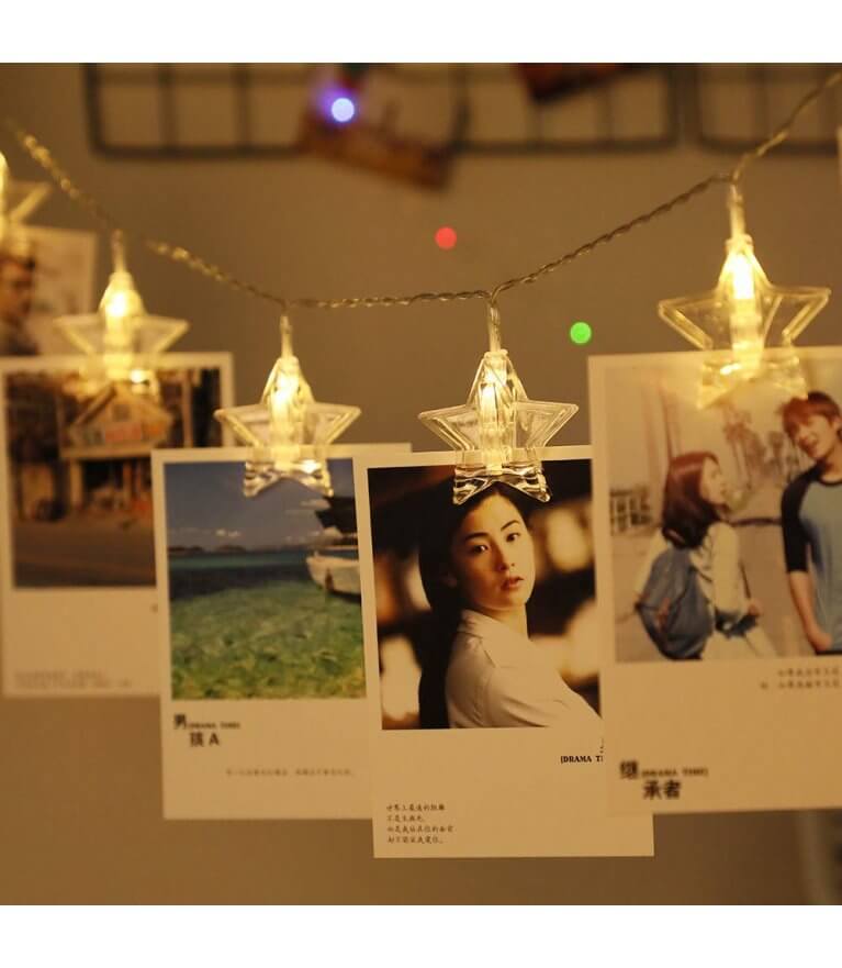 Гирлянда прищепки "Звезды"