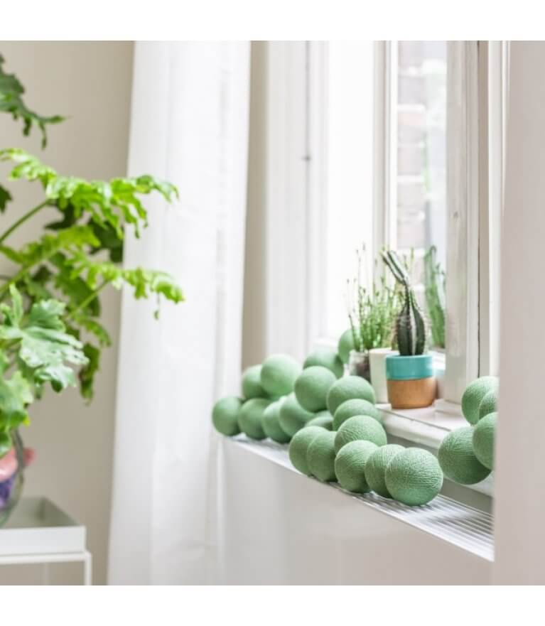 Тайская гирлянда "Sage Green"