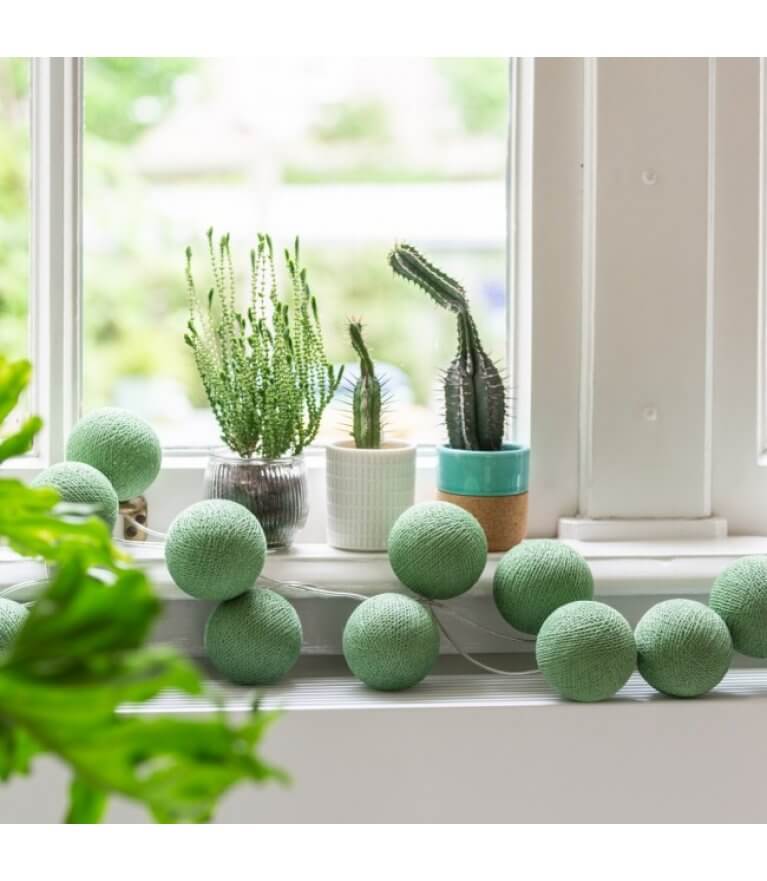 Тайская гирлянда "Sage Green"