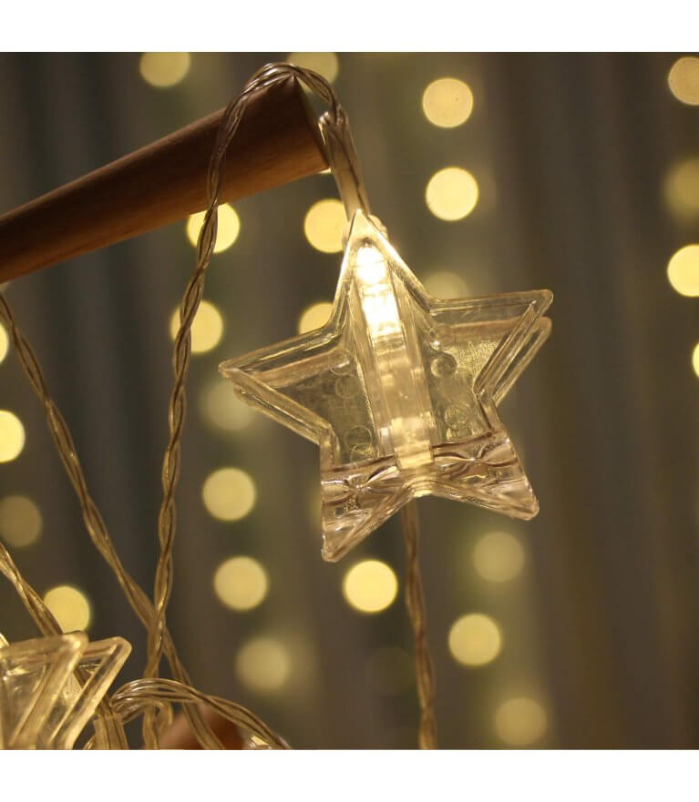 Гирлянда прищепки "Звезды"