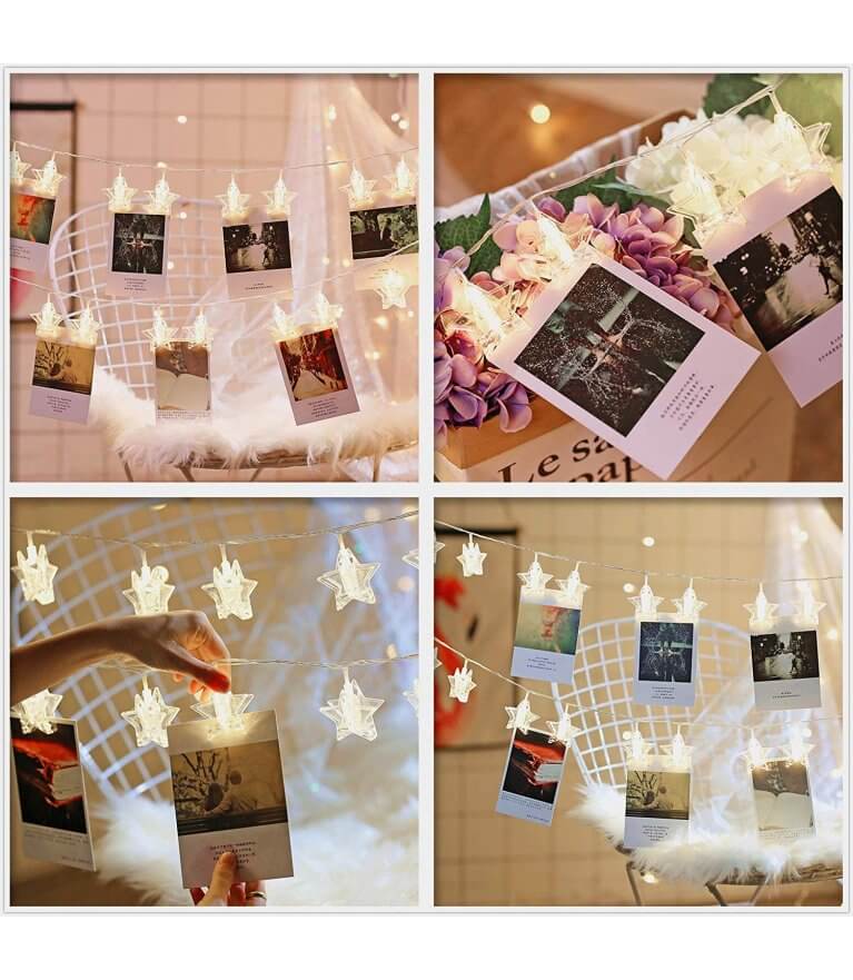 Гирлянда прищепки "Звезды"